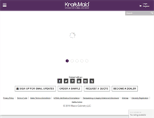 Tablet Screenshot of kraftmaid.com